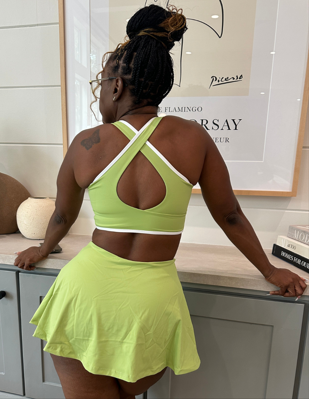 Contrast Tennis Sports Dress