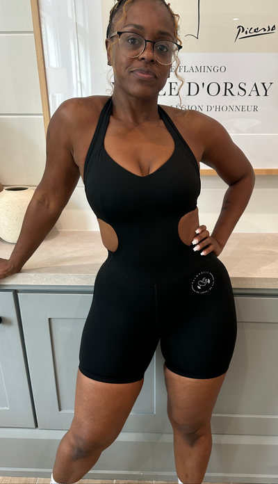 Backless Halter Romper