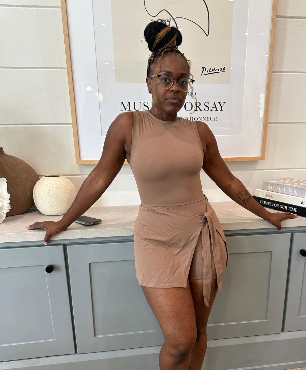 Almond Wrap Dress