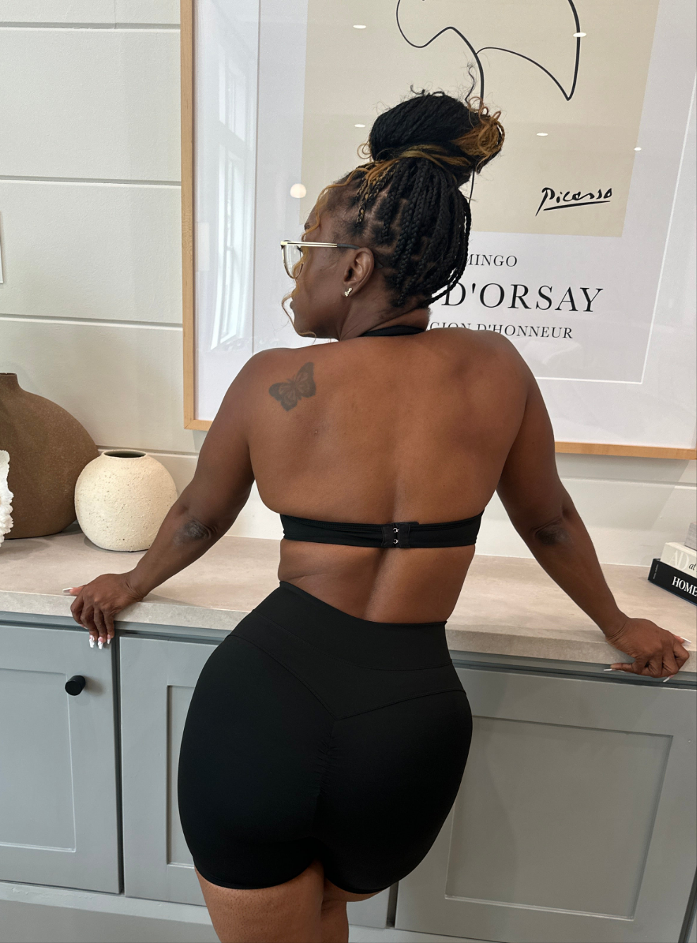 Backless Halter Romper