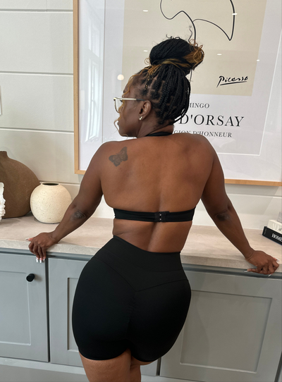 Backless Halter Romper