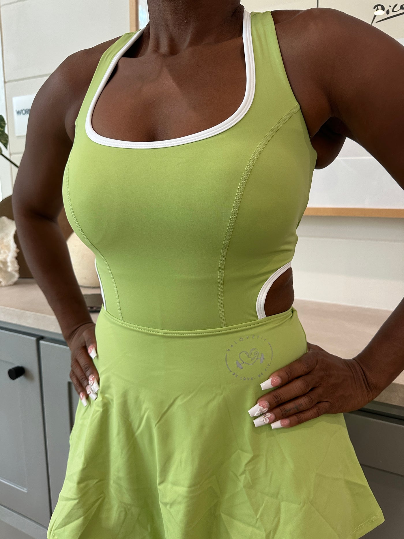 Contrast Tennis Sports Dress