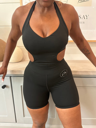 Backless Halter Romper